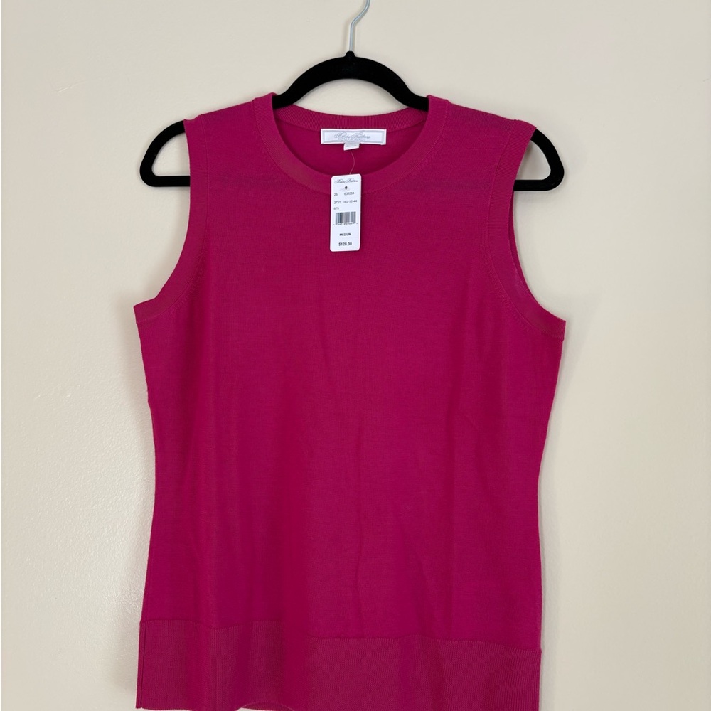 Brooks Vibrant Pink Merino Sweater
